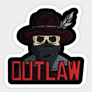 Red Dead Outlaw Sticker